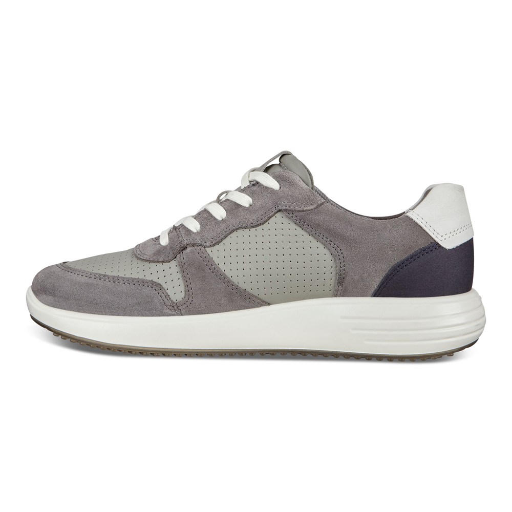 Tenis Hombre - ECCO Soft 7 Runner Perforateds - Grises Oscuro - PSU380527